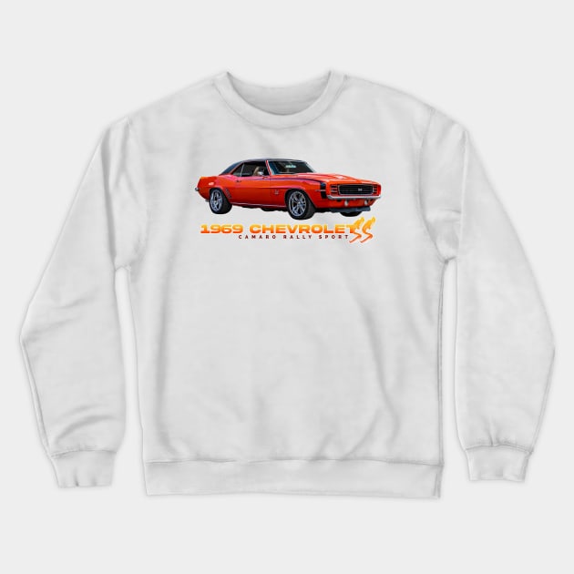 1969 Chevrolet Camaro Rally Sport SS Crewneck Sweatshirt by Gestalt Imagery